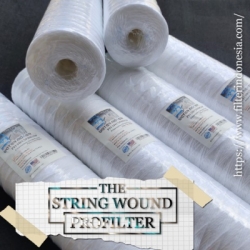d d big blue cartridge filter benang jumbo string wound  medium
